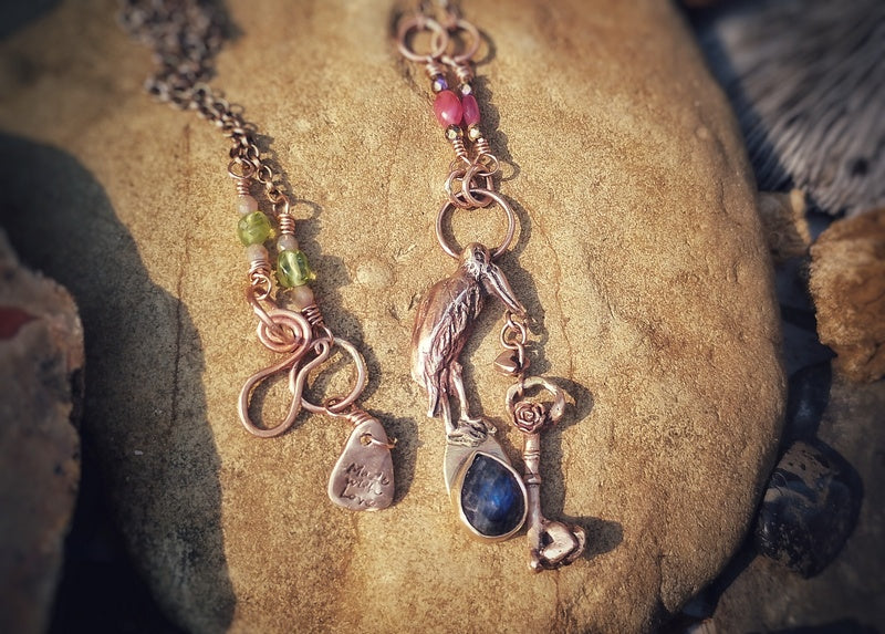 New Beginnings Labradorite Pelican Necklace