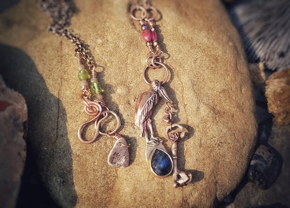 New Beginnings Labradorite Pelican Necklace