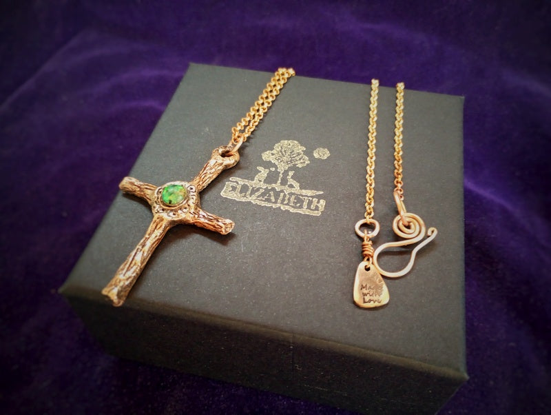 Old Oak Cross Energy Necklace