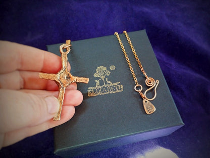 Old Oak Cross Energy Necklace