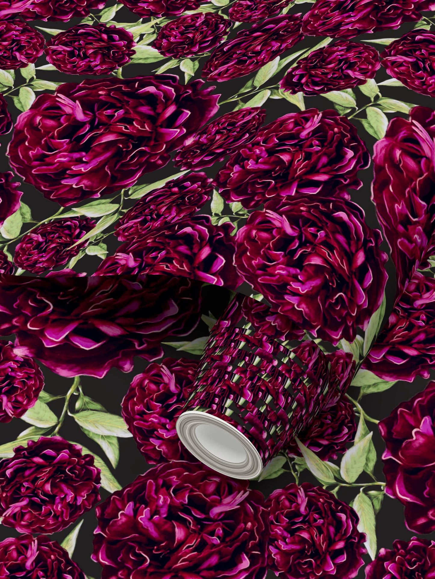 Peony Pattern Wallpaper