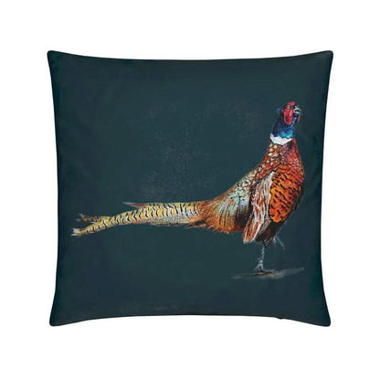 Pheasant Strut - Elizabeth's Boutique velvet cushion