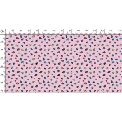LadyBird Cluster Fabric Prints Pale Pink