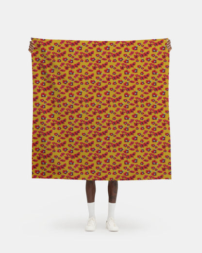 Poppy Blossoms Yellows Fabric Prints