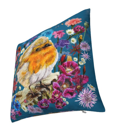 Messenger Robin Velvet Cushion