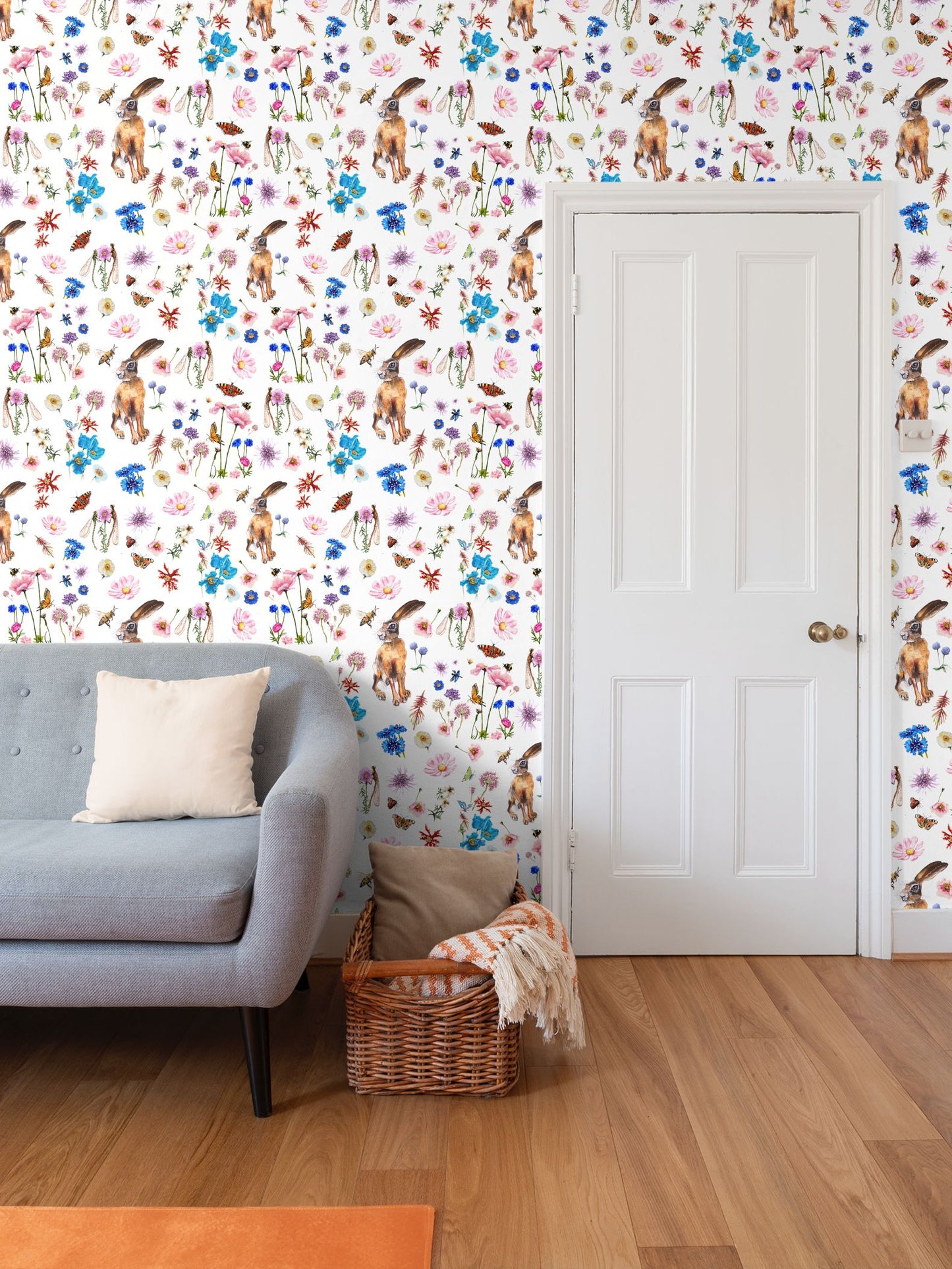 Summer Hare Garden Wallpaper