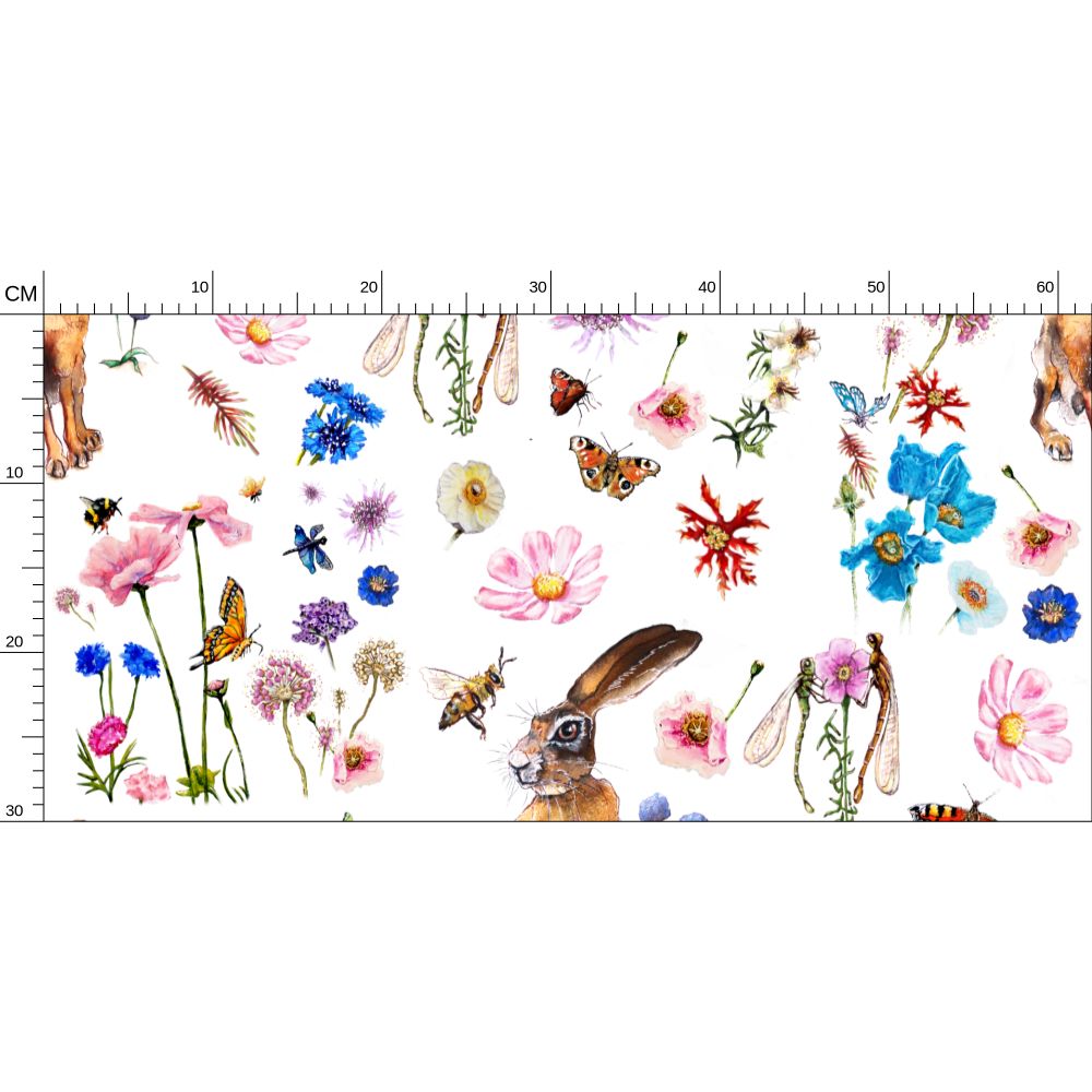Summer Hare Garden Wallpaper