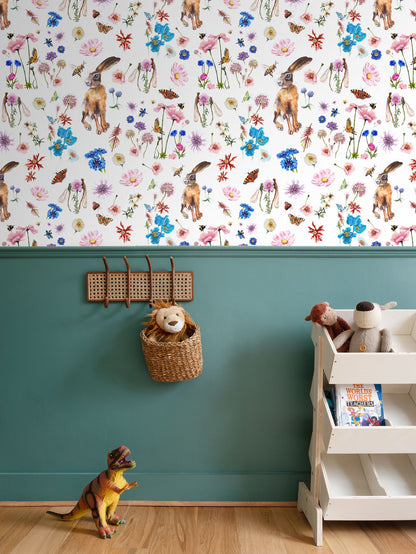 Summer Hare Garden Wallpaper