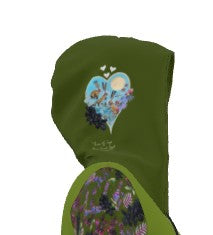 Three of Cups Hare Tarot Deck Hoodie Dress