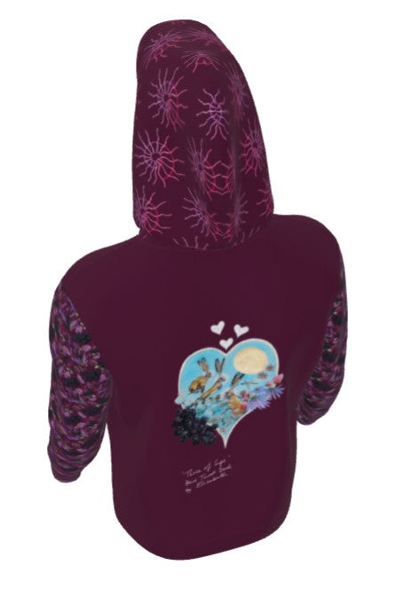 Three of Cups Hare Tarot Hoodie