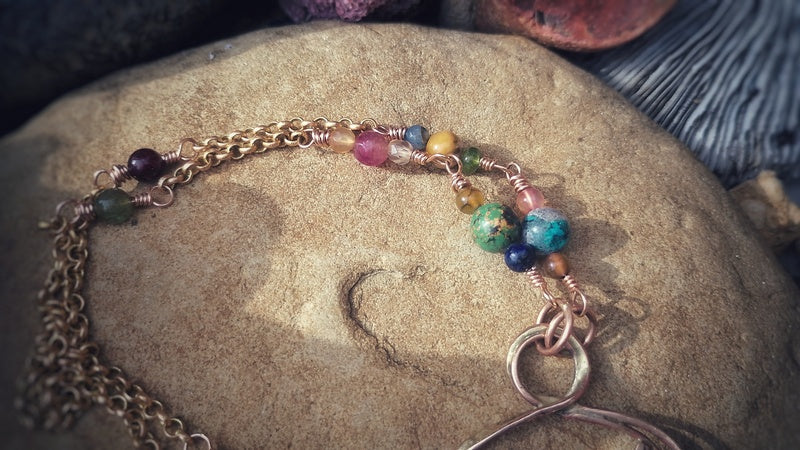 Underworld Labradorite Shroom Necklace