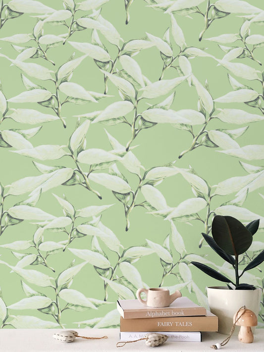 Olive Leaf Wallpaper