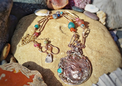 Wolf Wisdom Opal Necklace