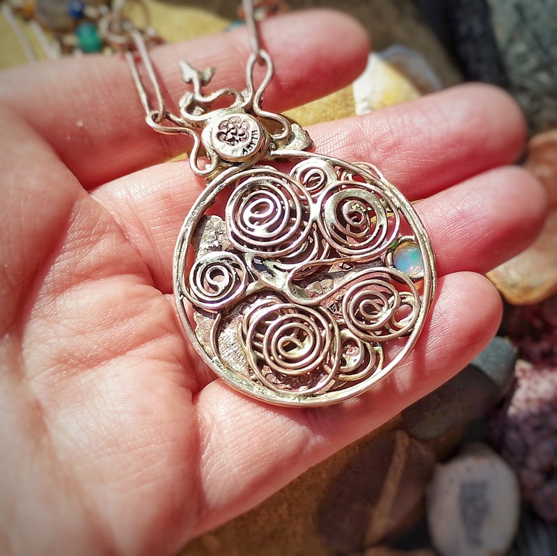Wolf Wisdom Opal Necklace