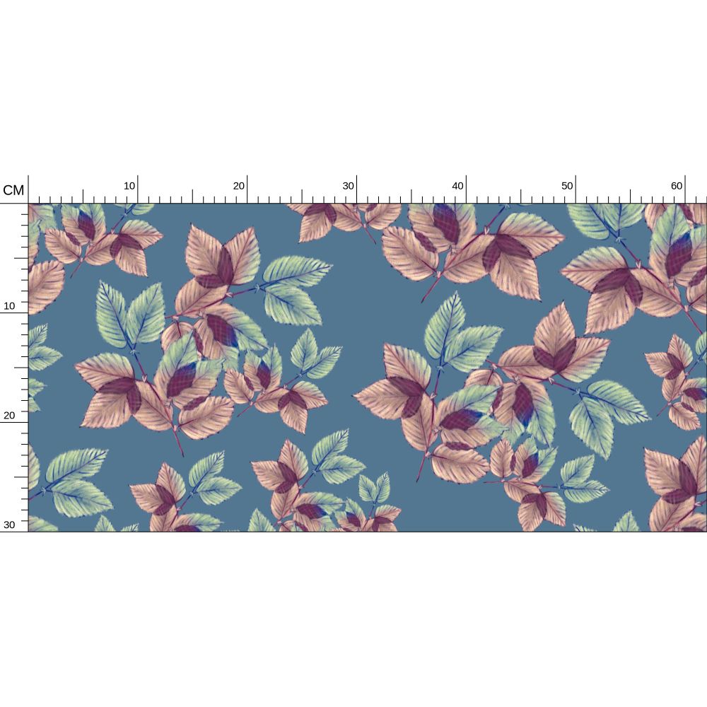 Youthful Feminine Leafage Wallpaper Teals