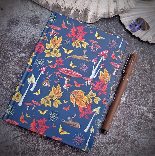 Earthy HareShroom Nature Hardbacked Journal